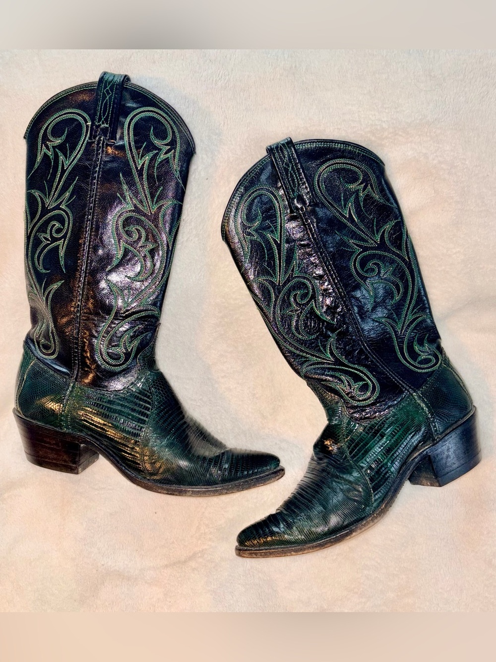 Dan Post Vintage Leather Western Boots sz 6.5